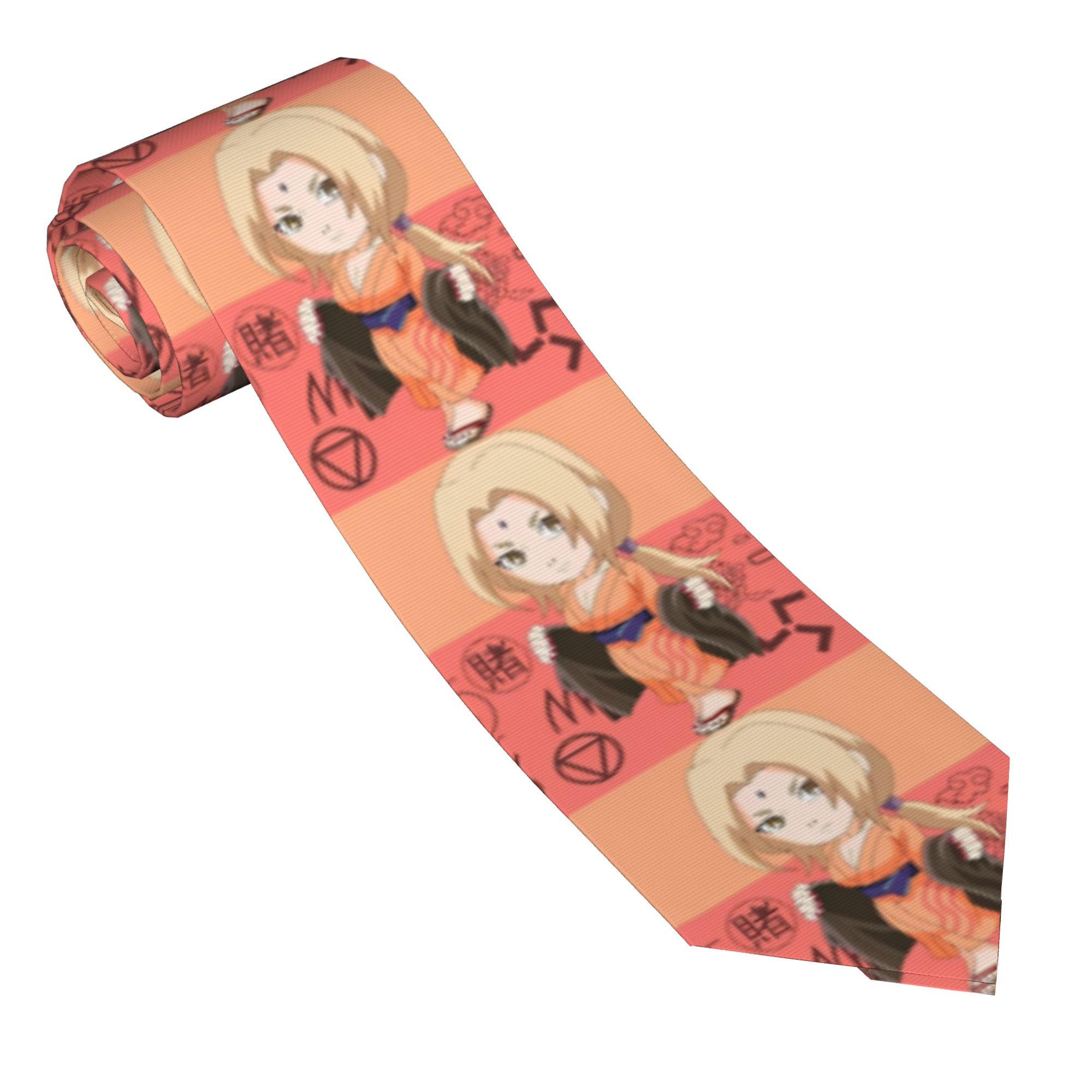 Skinny Tie Men - Krawatte Sasukes Tsunade Unisex Schmale Polyesterkrawatte
