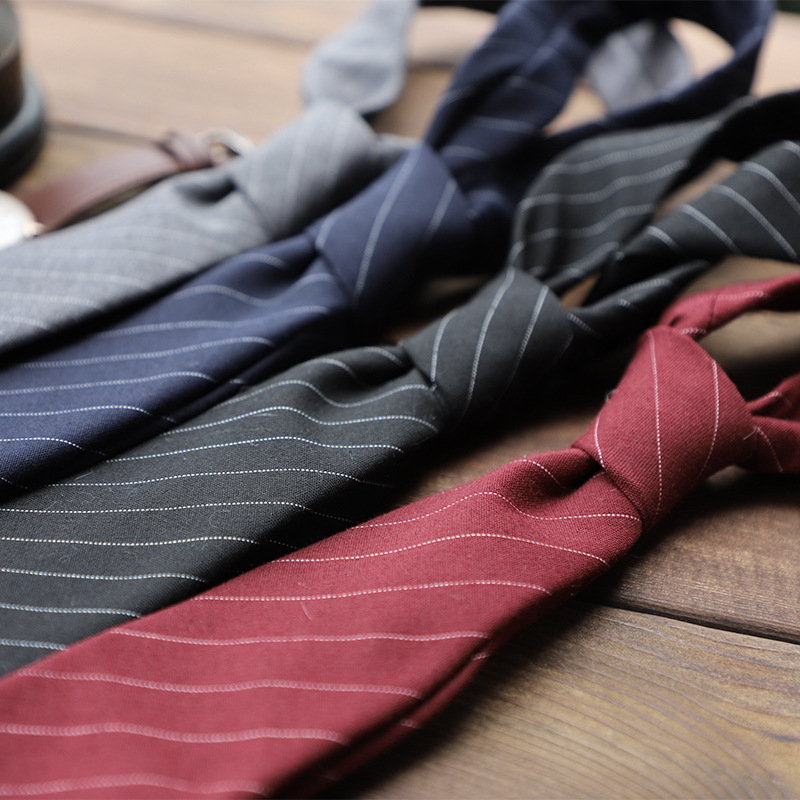 Skinny Tie Men - Herren-Krawatten, klassische Baumwolle, handgefertigt, dünn, gestreift,