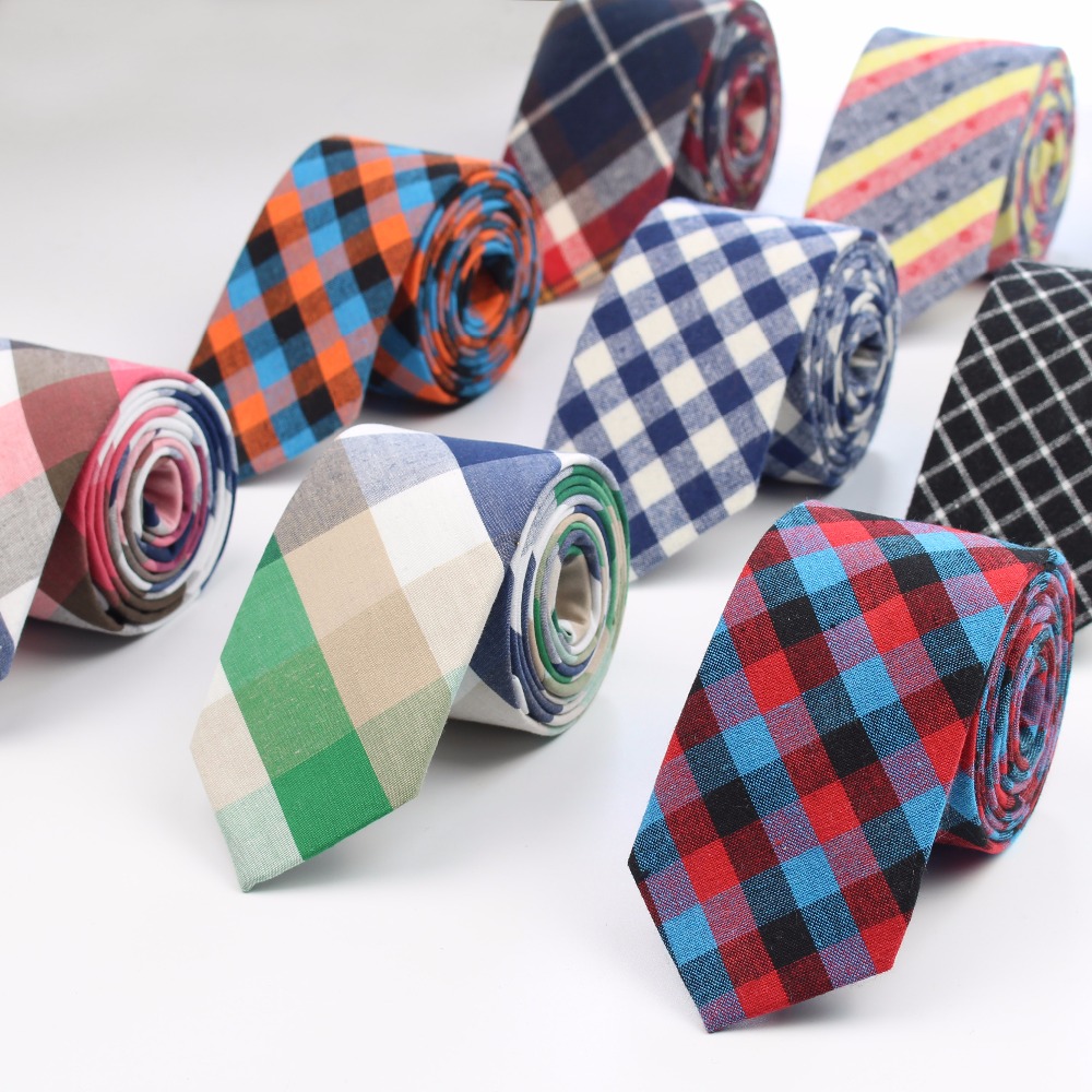 Skinny Tie Men - Mode Krawatte Klassische männer Plaid Krawatte