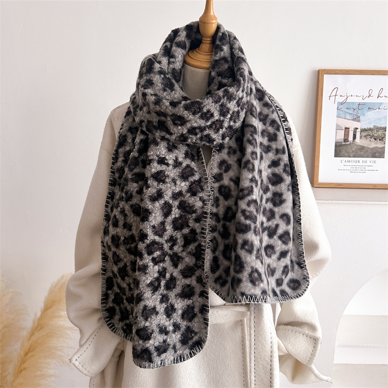 Herbst Winter Leoparden-Schal  – Pashmina Wrap Large Bewertung und Preis