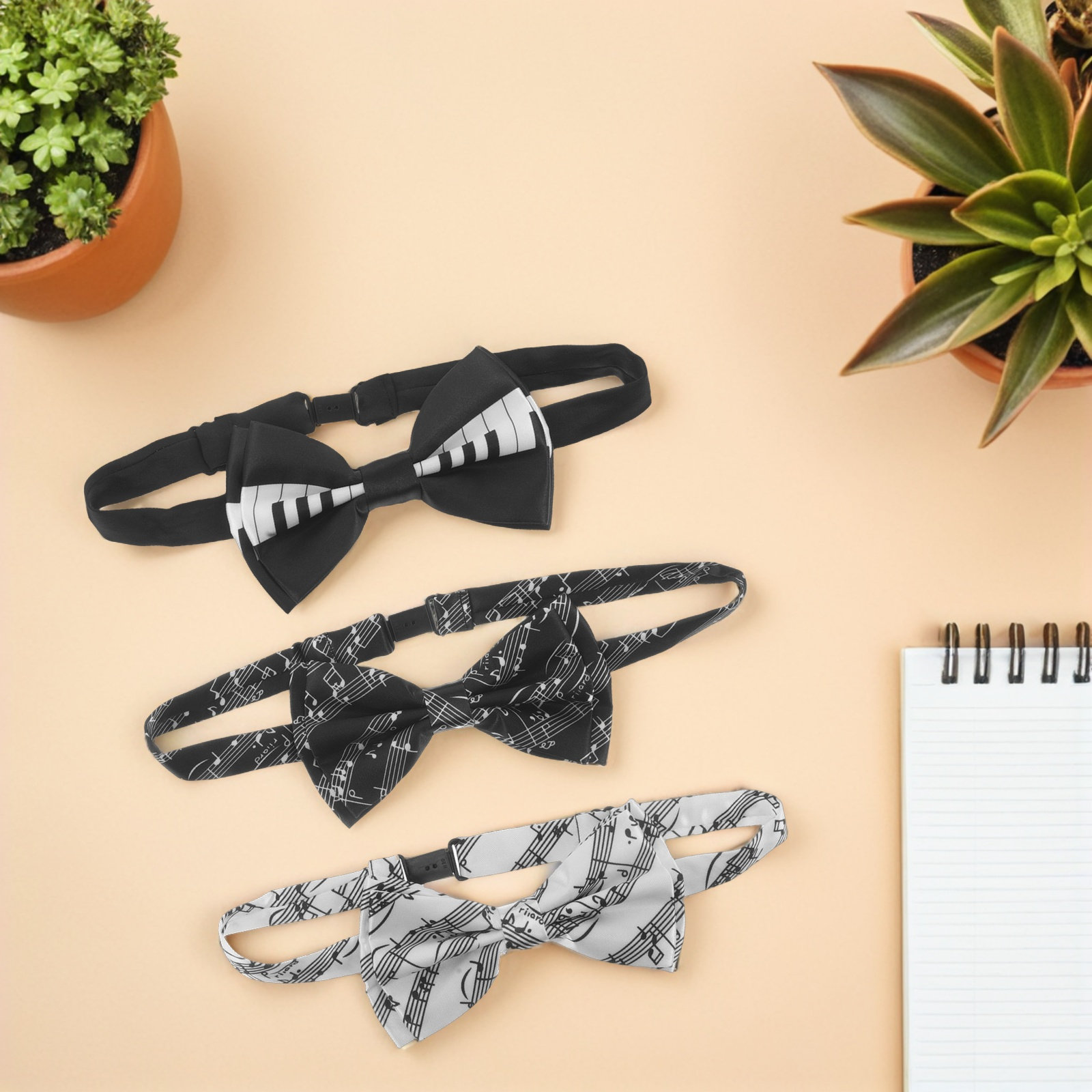 3 Stück Fliegen mit Klaviermot – Bow Tie Pre Tied Bewertung und Preis