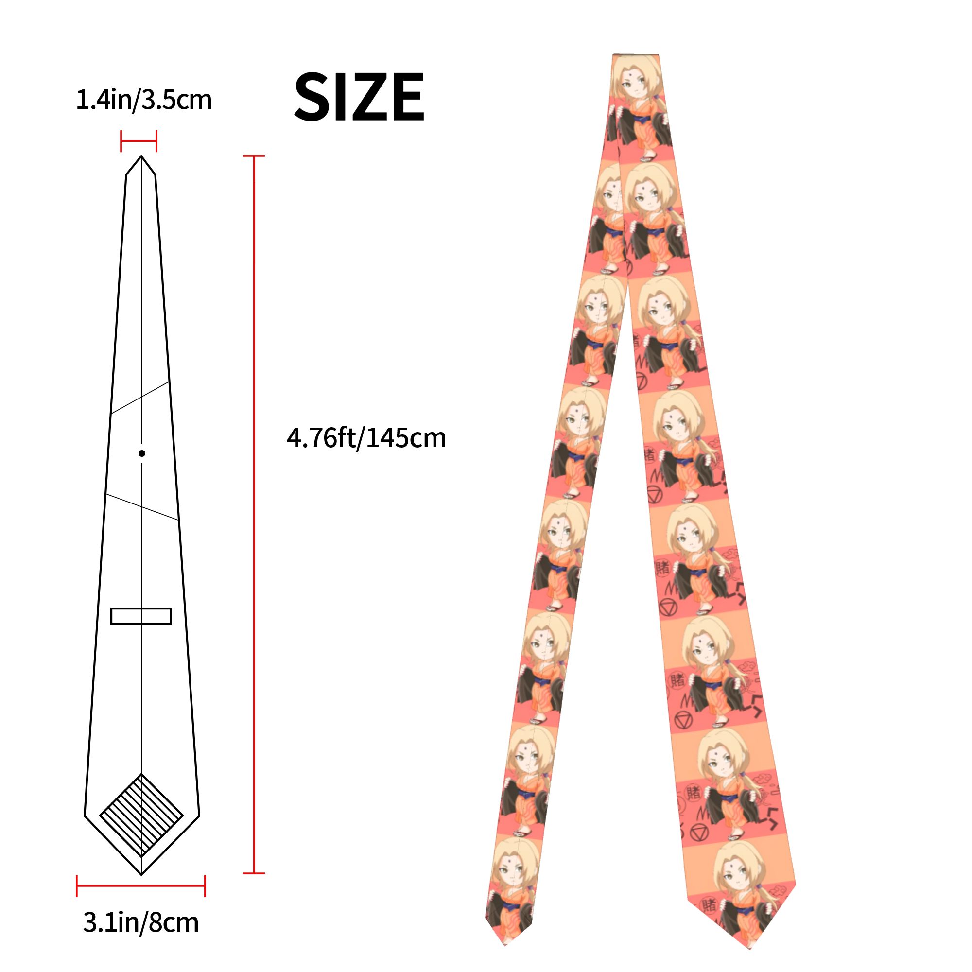 Krawatte Sasukes Tsunade Unise – Skinny Tie Men Bewertung und Preis