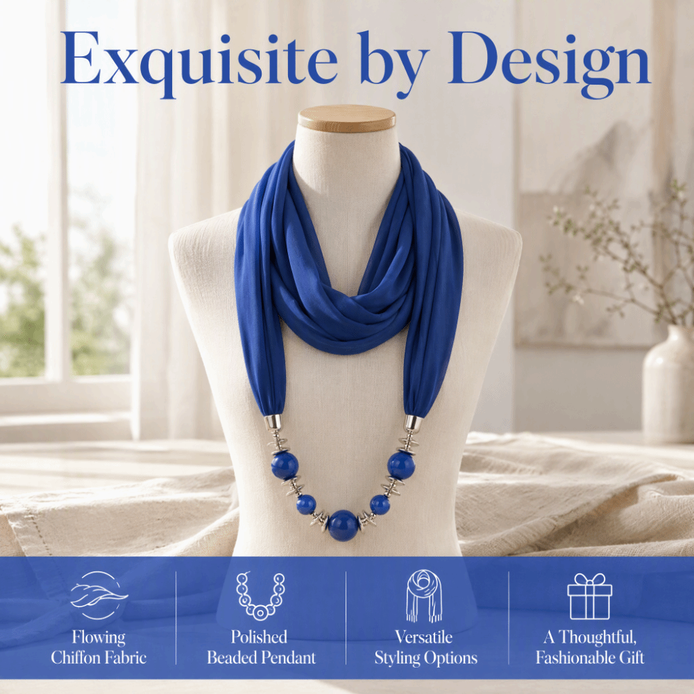 Neuer Chiffon-Schal in Unifarb – Infinity Scarf Knit Bewertung und Preis