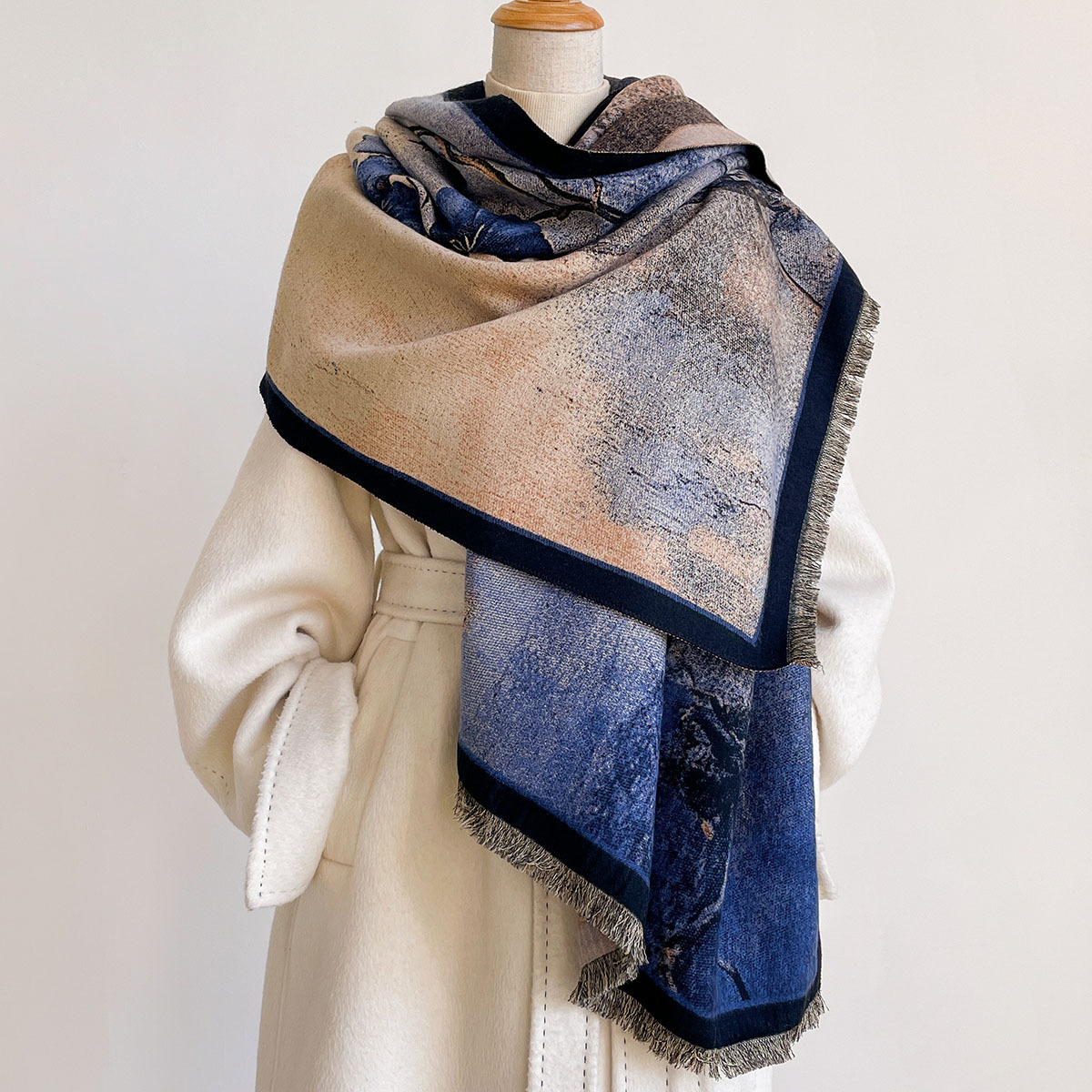Damen-Schal aus Kaschmir-Imita – Pashmina Wrap Large Bewertung und Preis