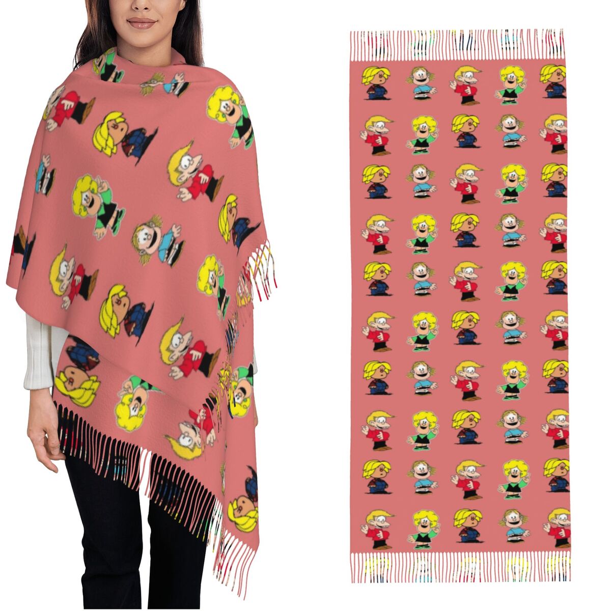 Damen-Schal mit Quasten, Maufa – Pashmina Wrap Large Bewertung und Preis