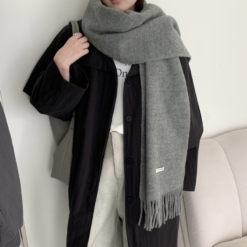 Koreanische Version Chic Solid – Muffler Men Wool Bewertung und Preis